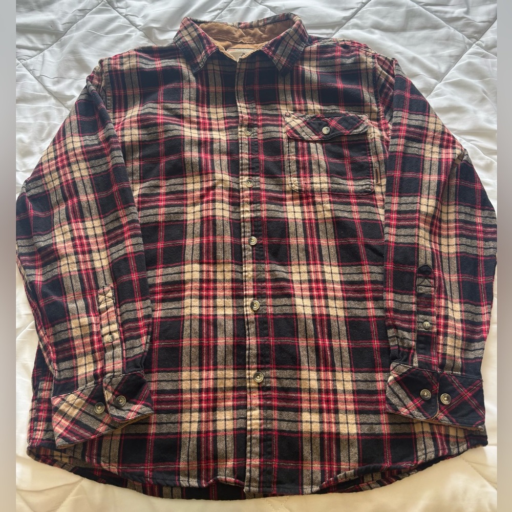 NWOT Legendary Whitetails Buck Camp Plaid Button Up Size L